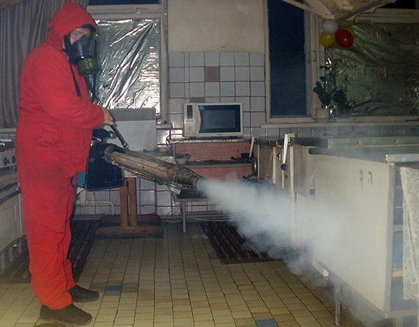 Обработка от клопов холодным туманом